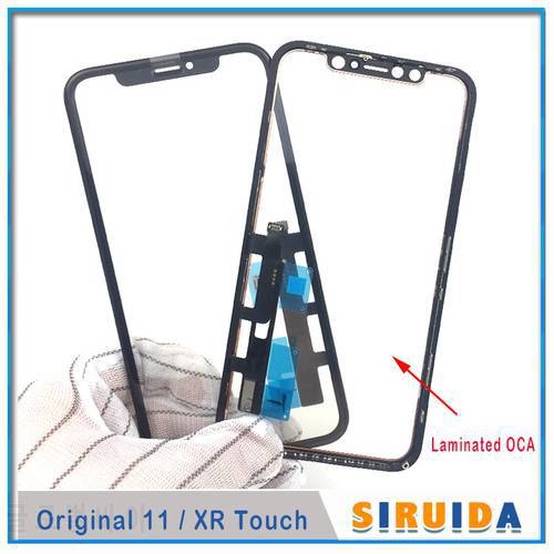 1pcs Tested Original LCD Touch Panel Digitizer Sensor Glass With Frame + OCA Film Glue For iPhone XR 11 Screen Cover Repairing