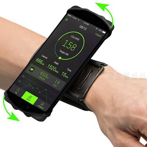Women Men wrist Armband Elastic Sports Running Gym Holder Phone Pouch Exercise Stretch Workout Fitness Anti Slip for iphone 11