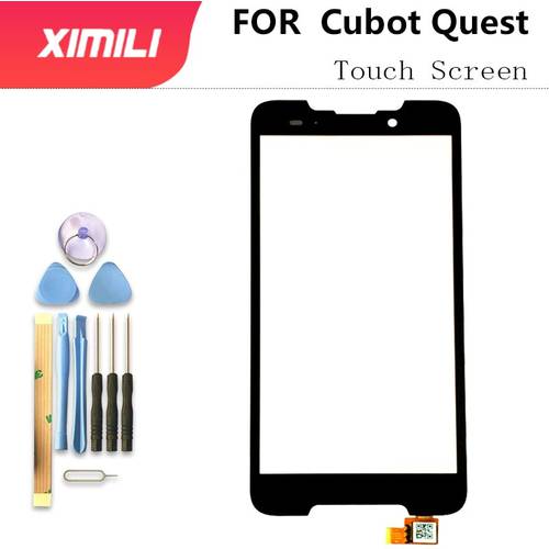 5.5 inch New Original Front glass Sensor quest Touch Screen For cubot quest Touch Screen Digitizer Glass Replacement+tools