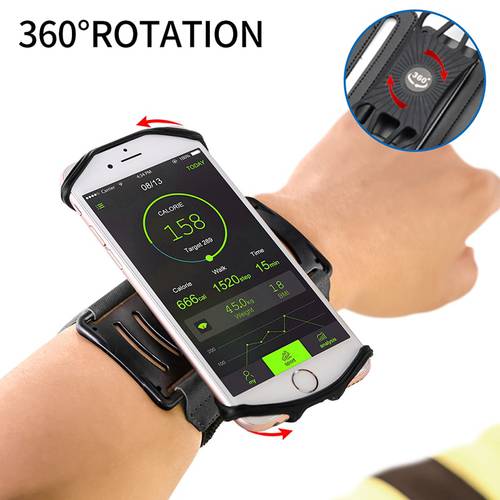 Elastic Spider Phone Wristband 360 Rotation Clip Case For iPhone 11 Pro Max 7 8 Plus Outdoor Running Sports Case For Samsung S20