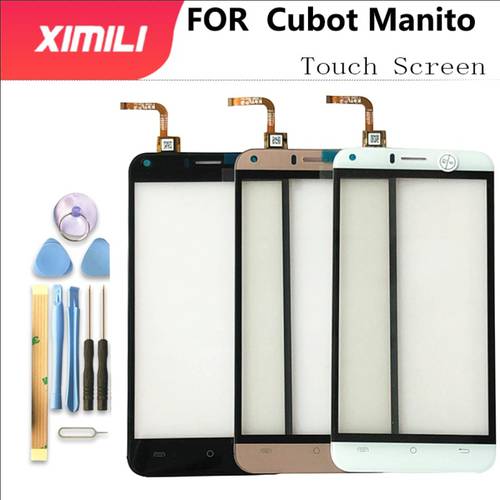 new For Cubot Manito Touch Screen TouchScreen Touch Panel Perfect Repair Parts Digitizer Panel Sensor For Cubot Manito +Tools