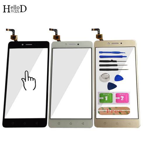 Mobile Touch Glass For Lenovo K6 Note Touch Screen Glass Digitizer Panel Touchscreen Front Glass Lens Sensor + Adhesive