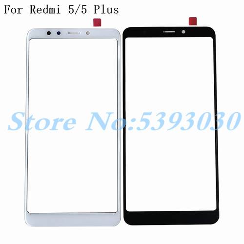 Front outer glass For Xiaomi Redmi 5 Plus Touchscreen Panel Redmi 5 5P Front Cover Glass Lens Phone Replace Spare Part