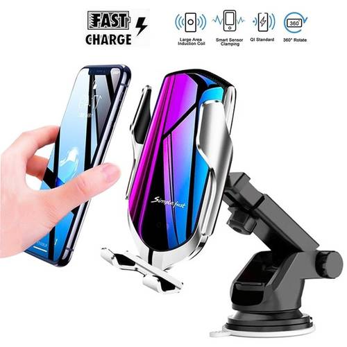 10W Wireless Car Charger For Samsung S20 Ultra Plus Simple Fast Smart Sensor Wirless Charger For iPhone 12 Mini 11 Pro XR XS MAX