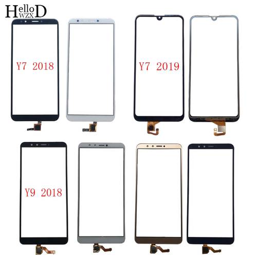 Touch Screen For HuaWei Y7 2018 Y7 Prime 2018 Y7 2019 Y9 2018 Digitizer Panel Front Glass 3M GLue Wipes
