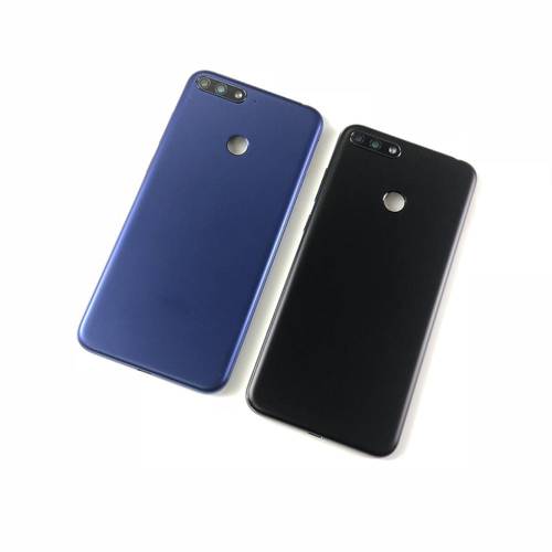 For Huawei Y6 2018/Y6 Pro 2018/Y6 Prime 2018 Housing Battery Cover Back Cover+rear camera glass lens+Power Volume Buttons+logo