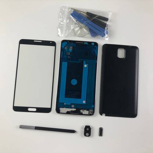 For Samsung Galaxy Note 3 N900 N9005 LCD Display Touch Screen Panel+full Housing Middle Frame Back Battery Cover+Tools(no LCD)