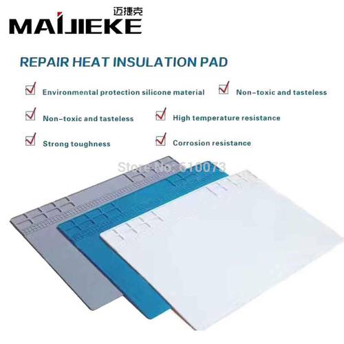 MAIJIEKE Heat-Resistant Heat Gun Soldering Station Repair Insulation Pad Insulator Pad Maintenance Platform Desk Mat