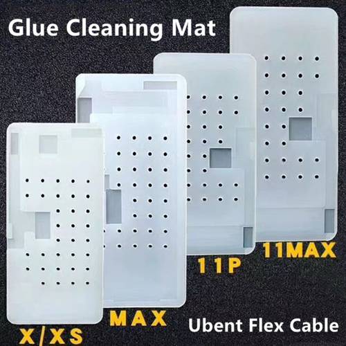 Suction Cleaning Glue Silicone Rubber For XR X XS MAX 11 12 13 Pro MAX Unbent Flex Cable OCA Glue Remove Clean Mat LCD Repair