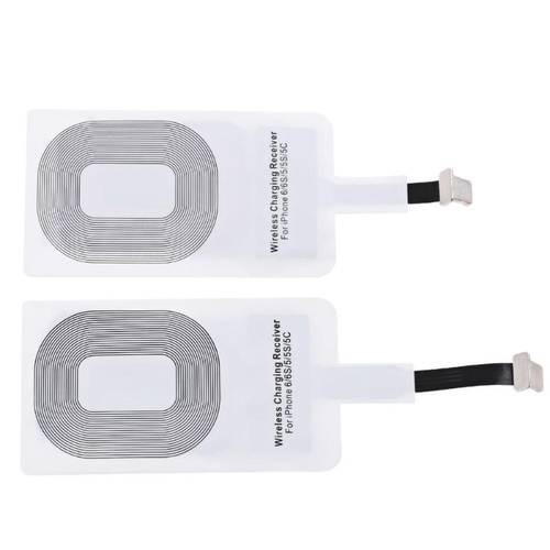 Ultra Thin Qi Standard Wireless Charging Coil Receiver Pad For iPhone 5 5S 6Plus 6S 6SPlus 7 8 7Plus Smart Charging Adapter