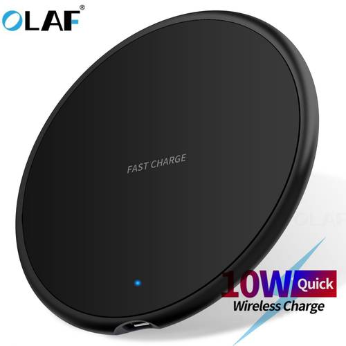 Wireless Charger 10W Quick Charge For iphone 8 Plus X XR Wireless Charging Adapter For Samsung S8 S9 Fast Qi Wireless Charger