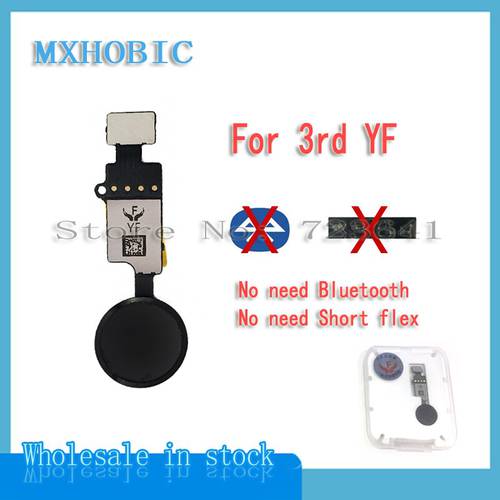 50pcs Universal Home Button Flex Cable For iPhone 7 8 Plus Return Key Function Ribbon Replacement