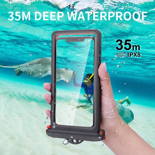 35M Diving Waterproof Phone Case For iPhone 11 Pro Max Xs XR 8 7 6 Swimming Water Proof Cover For Samsung S20 S20+ Note 10 10+ 9