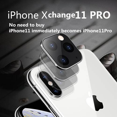 Mobile Phone Lens for IPhone X XS Max 10 Seconds Change 11 Pro Camera Lens Protector for 11Pro Max Metal Glass Protective Cover