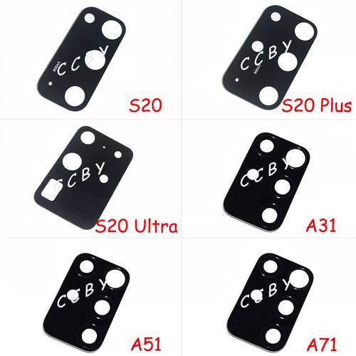Rear Back Camera Glass Lens Cover For Samsung Galaxy S20 Pro Ultra A21 A31 A41 A51 A71 with Ahesive Sticker