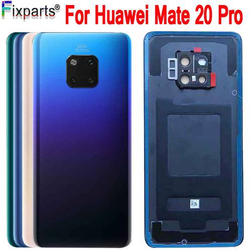 Glass Rear Housing Cover For HUAWEI Mate 20 Pro Replacement Back Door Hard Battery Case Mate 20 Pro Back Battery Cover Housing