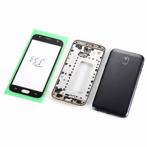 For Samsung Galaxy J3 2017 J3 Pro J330 J330F Housing Front Middle Frame+Battery Back Cover+LCD Touch Screen Panel Glass+Tools