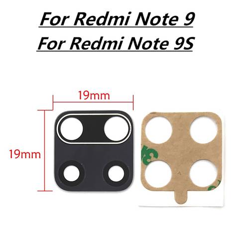 10Pcs Rear Back Camera Glass Lens Cover For Xiaomi Redmi Note 9 9S 8T 8 Pro 9C Pro Max / For Xiaomi Mi 11 With Adhesive