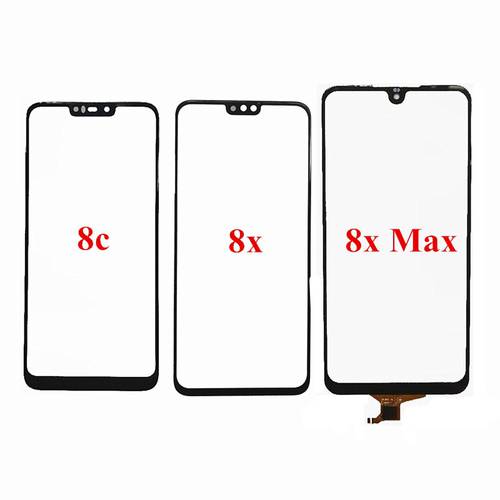 Touch Screen Glass Panel Digitizer Sensor Front Glass Panel Repair Parts For Huawei Honor 8c 8x Max
