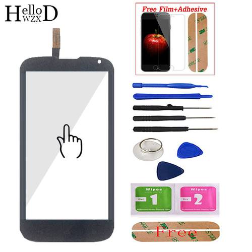 Touch Screen Front Glass Digitizer Panel For Huawei G610 C8815 G 610 Lens Sensor Touchscreen Adhesive + Screen Protector Gift