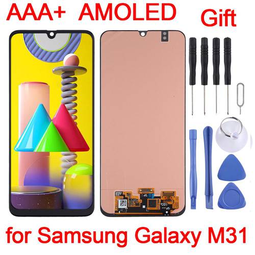 6.4 inches For Galaxy M31 Super AMOLED Material LCD Screen and Digitizer Full Assembly for Samsung Galaxy M31