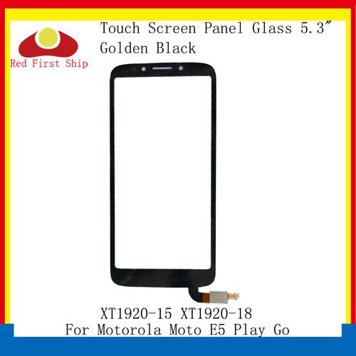 10Pcs/Lot Touch Screen For Motorola Moto E5 Play Go Touch Panel Digitizer Sensor Front LCD Glass Lens XT1920-15 XT1920-18 Lens