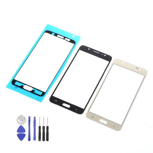 LCD Front Glass Touch Screen For Samsung Galaxy J7 2016 J710 J710F J710FN J710FD Touch Screen Sensor+Adhesive+Tools