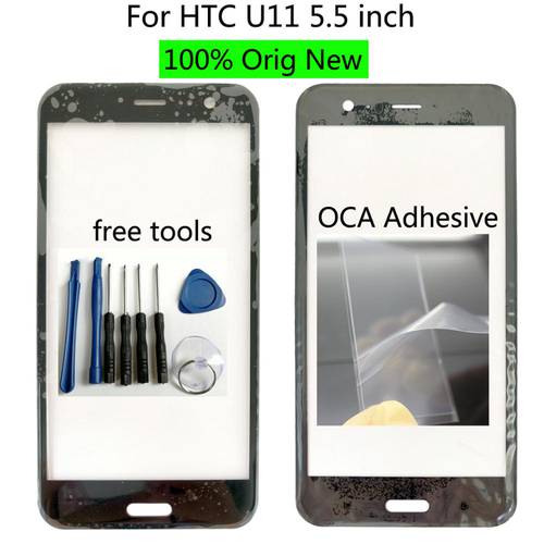 Shyueda 100% Orig New + OCA Tool For HTC U11 5.5 inch Outer Front Screen Glass Lens