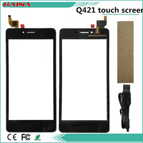 5.0inch Touch Scree For Micromax Canvas Magnus Q421 Q421 Touch Screen Digitizer Glass Sensor Panel Black/white Color With 3Tape