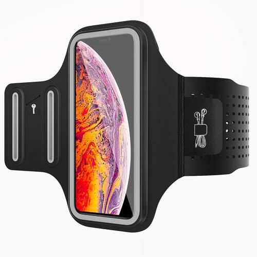 3D Cellphone Running Armband,Water Resistant Phone Case Pouch with Key Holder for Gym Jog Fitness Workout for iPhone 11/11 Pro