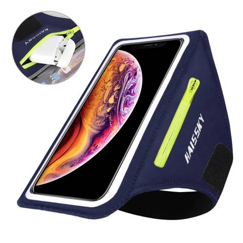 Sports Running Armbands For Airpods Pro GYM On Hand Arm Band Case Zipper Pouch For iPhone 11 Pro Max 7 8 Plus Samsung S20 Xiaomi