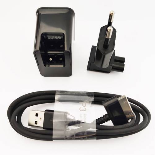 5V/2A EU Plug Wall Charger For Samsung Galaxy Tab 2 7.0 8.9 10.1 Note 2 Tablet P1000 P5110 P3110 USB Data Cable