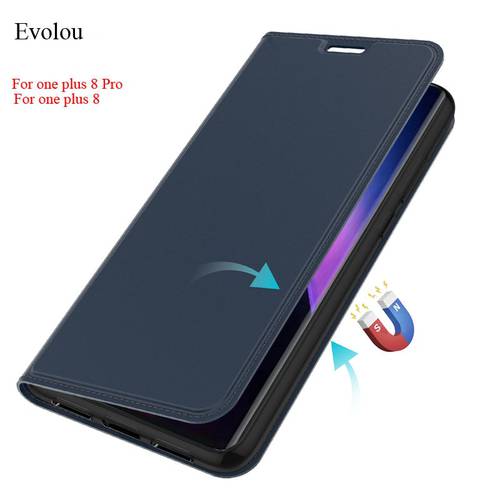 For One Plus 8 8 Pro Flip Leather Magnetic Cover for Oneplus 8 7 Pro 1+7T 1+8 Pro Slim Book Wallet Phone Case Card Slot
