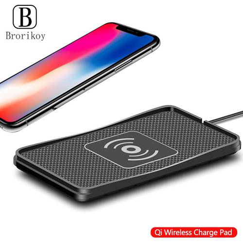 10W Wireless Car Phone Charger Fast Charging pad mat For iPhone 11 12 13Pro XR Max Samsung S9 Xiaomi Huawei Smartphone Charger