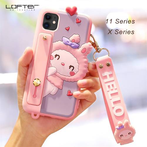 Cartoon Soft Phone Cases for iPhone 11 11 Pro 11 Pro Max Case Silicone Back Cover for iPhone X XS XS MAX Stand Shockroof Case