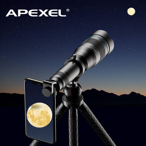 APEXEL HD 60X Professional Phone Camera Lens Telescope Lens Super Telephoto Zoom Monocular Extendable Tripod For Most Smartphone