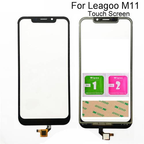 Mobile Touch Screen For Leagoo M11 M 11 Touch Sensor Front Glass Screen TouchScreen Tools 3M Glue