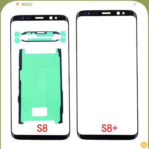 For Samsung Galaxy S8 / S8 Plus / S9 / S9 Plus Touch Screen LCD Front Outer Glass Lens Panel Touchscreen Glass Cover Adhesive