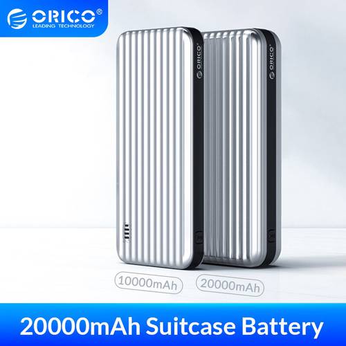ORICO 10000mAh Suitcase-style Power Bank with LED Indicator 5V2A Dual Output External Battery Charge for Mobile Phone