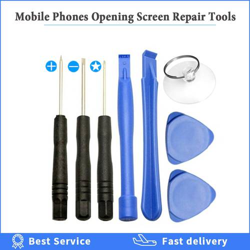 8 in 1 Mobile Phones Opening Screen Pry Tools Repair Kit Mini Screwdrivers telephone Tools Set For iPhone Samsung huawei