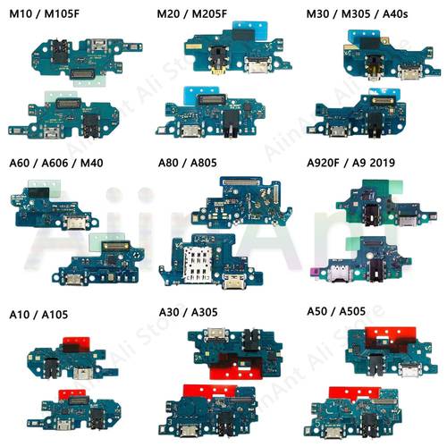 Original For Samsung Galaxy A30 A30s A31 A32 A40 A40s A41 4G 5G Fast Charging Type-C USB Sub Connector Board Dock Flex Cable