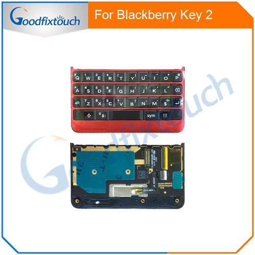 In Stock Red Keypad For BlackBerry Keytwo Keyboard Button With Flex Cable For BlackBerry Key 2 Keypad Replacement Part Key2
