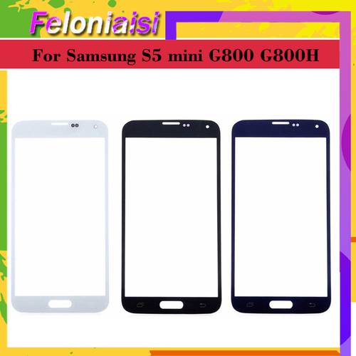 For Samsung Galaxy S5 mini G800F G800H G800 Touch Screen Front Glass Panel TouchScreen Outer Glass Lens NO LCD