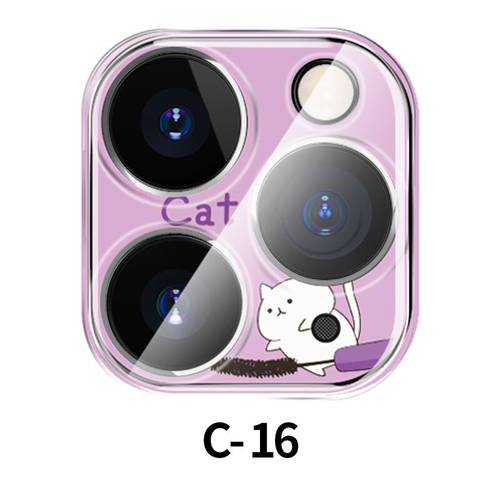 For iPhone 11Pro Camera Case Full Protective Cover Cartoon Back Camera Lens Protector Film AntiCase For iphone 11 Pro Max