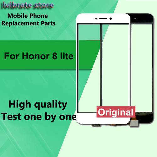 For Huawei Honor 8 lite LCD Front Touch Screen Digitizer Outer Glass Lens Honor8 lite honor8lite Touch Panel with flex cable