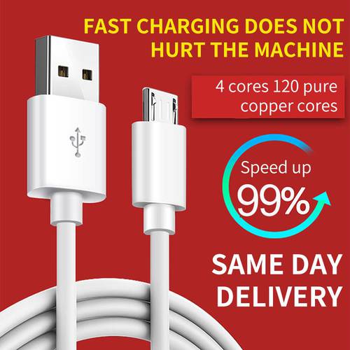 Kebiss USB Micro Cable 4A Fast Charging Data Cable for Samsung Xiaomi Huawei Tablet Android Phone Accessories Charger USB Cable
