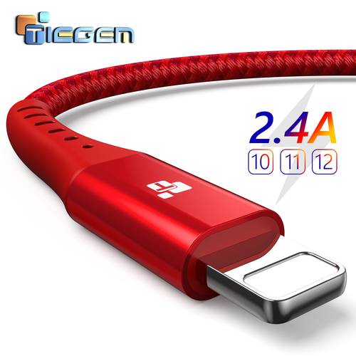 TIEGEM EX-long Usb Cable For Iphone cable 11 12 13 pro max Xs Xr X SE 8 7 6 plus 6s 5 ipad air mini fast charging cable charger