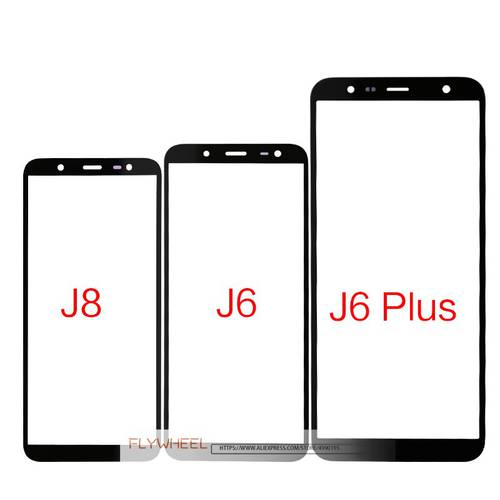 1pcs Screen Touch Panel Replacement For Samsung Galaxy J6 J8 Plus LCD Front Outer Glass Lens Assembly Parts