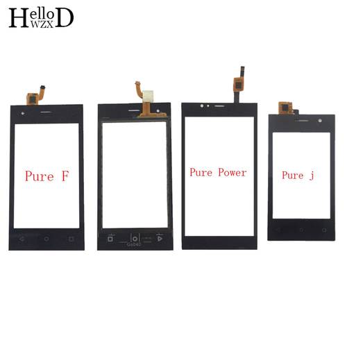 Mobile Touch Screen Panle For Highscreen Pure F Pure J Pure Power Touch Screen lens Sensor Front Glass 3M Glue Wipes