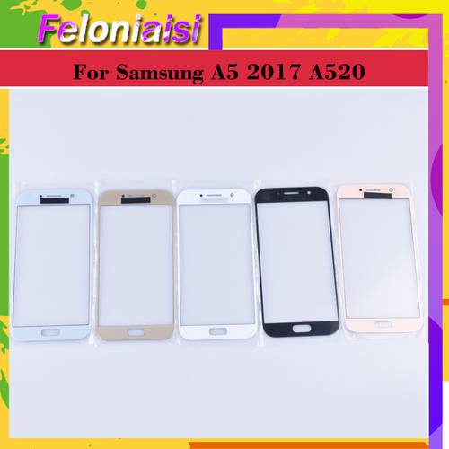 For Samsung Galaxy A5 2017 A520 A520F SM-A520F SM-A520F/DS Touch Screen Front Glass Panel TouchScreen Outer Lens